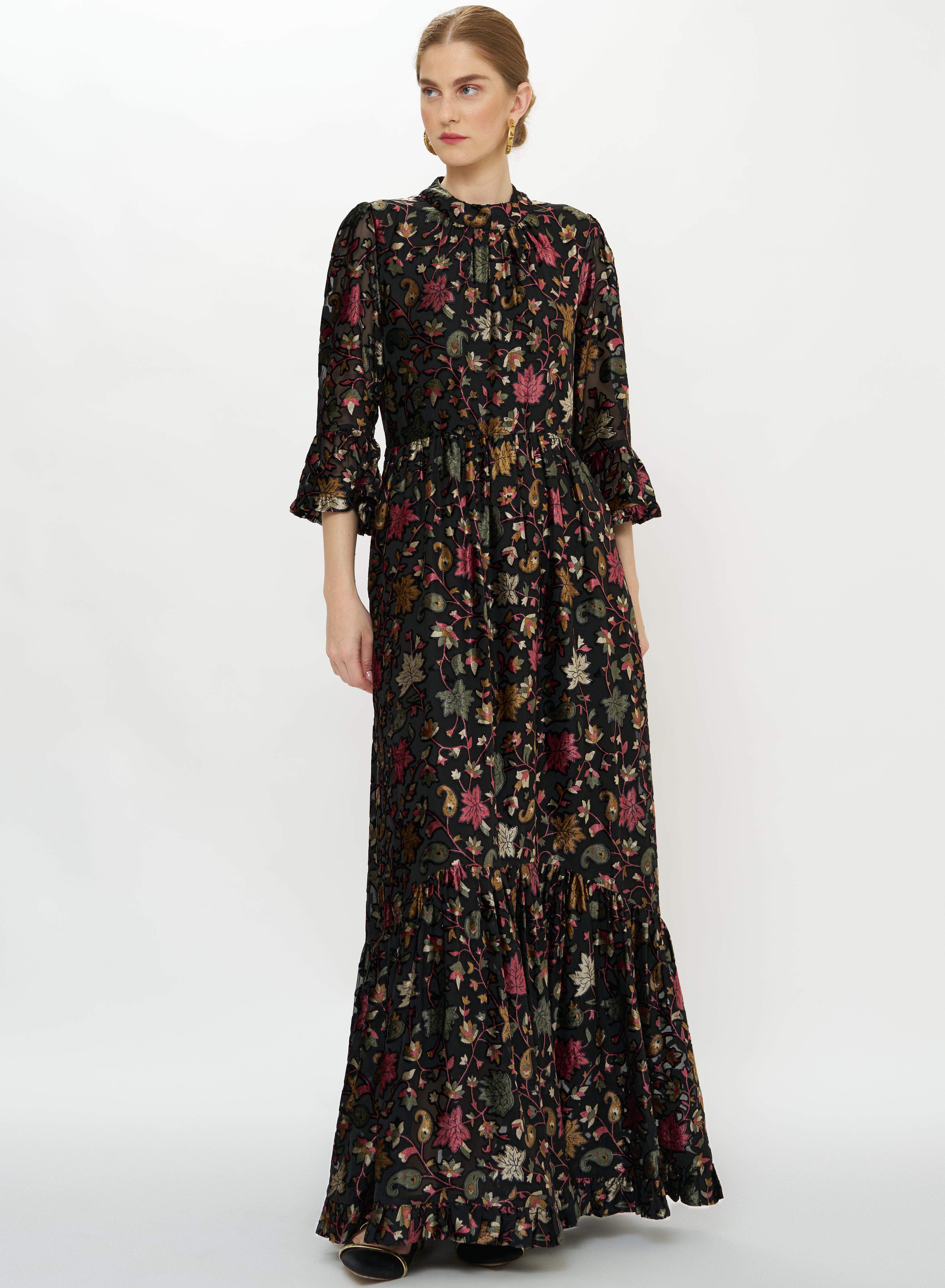 High Neck Bell Maxi