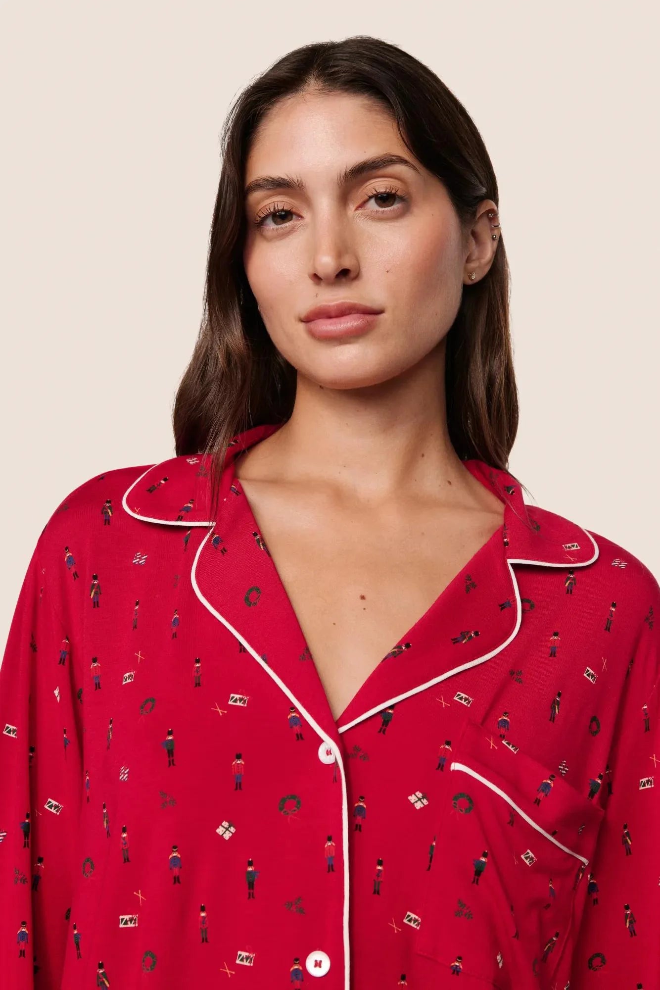 Gisele Printed Tencel Modal Long PJ Set