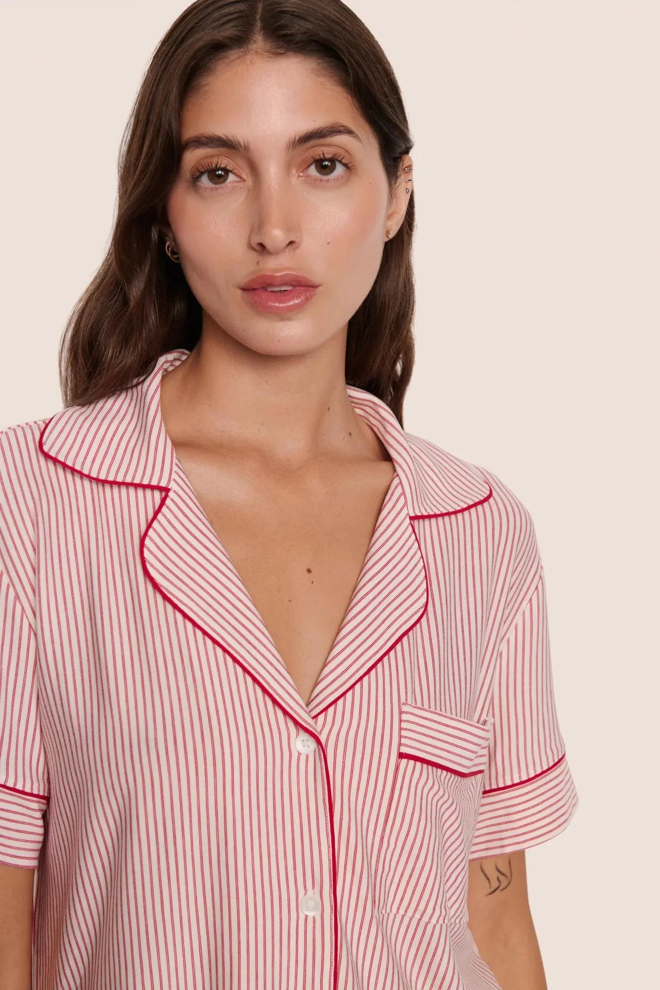 Gisele Printed Tencel Modal Relaxed Short PJ Set