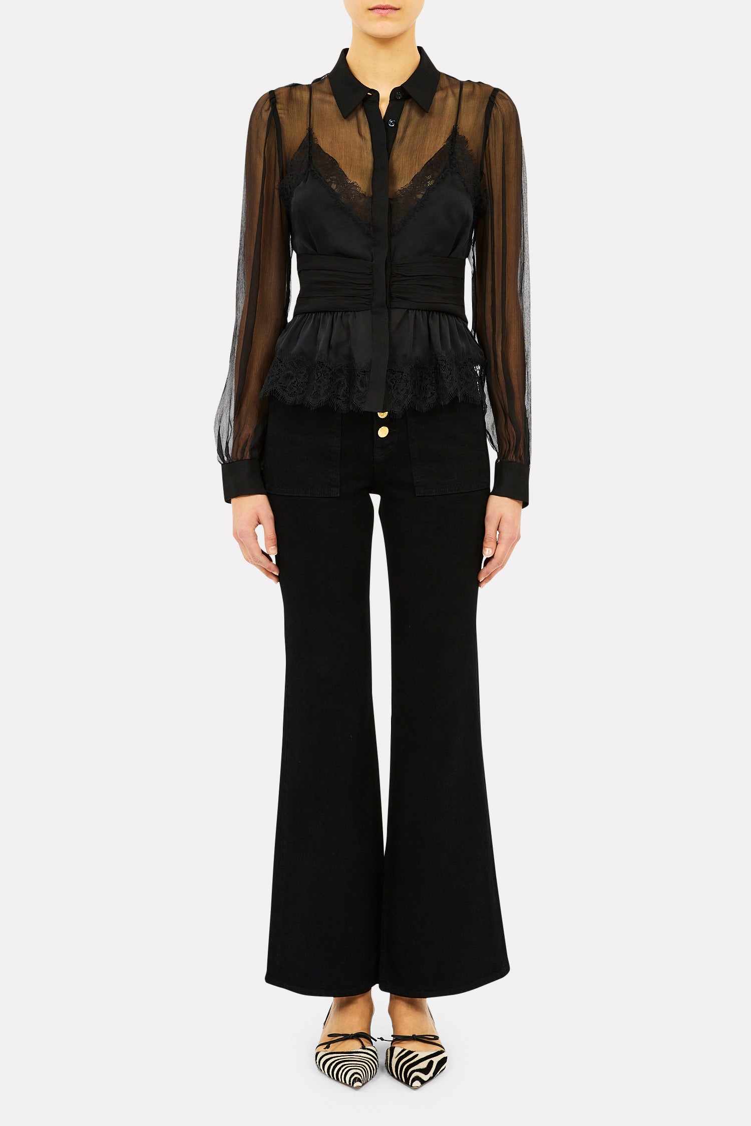 Thalia LS Lace Blouse