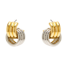 Load image into Gallery viewer, Mignonne Gavigan - Silver Gold Pauline Double Hoops