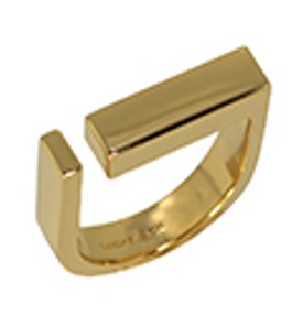 Stackable Gold Open Square Ring