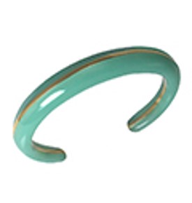 Gold Jade Cuff Bracelet