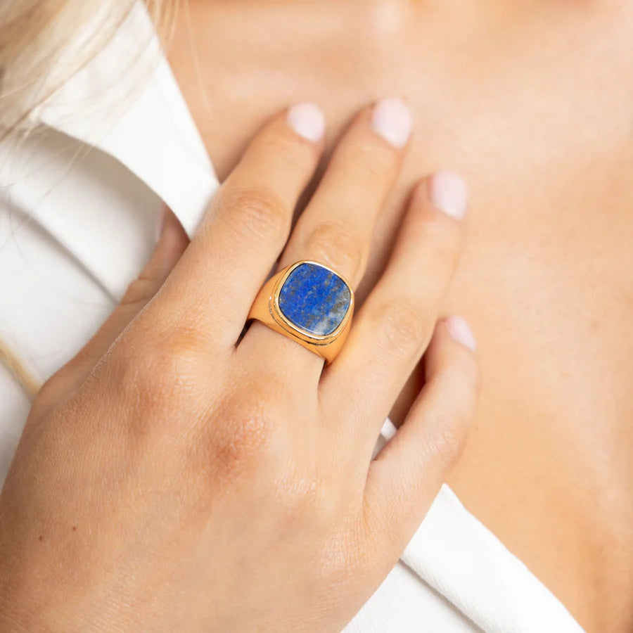 Lapis Lazuli Statement Ring