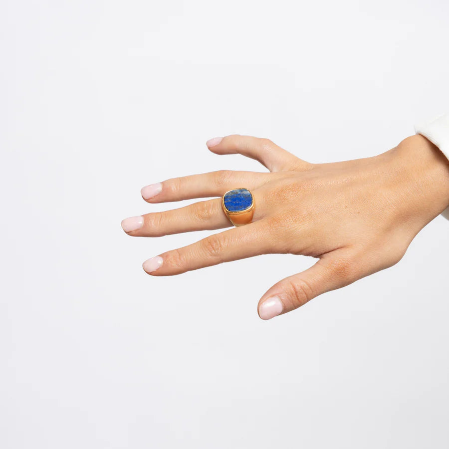 Lapis Lazuli Statement Ring