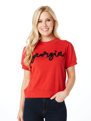Stewart Simmons - Georgia Glitter Script Shirt