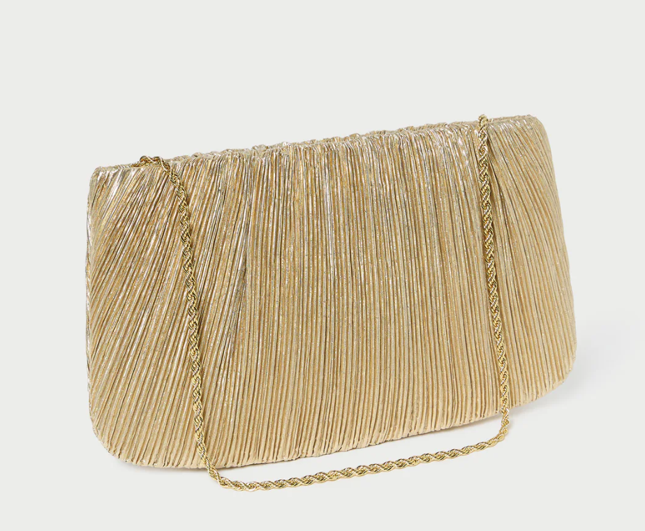 Brit Pleated Flat Clutch