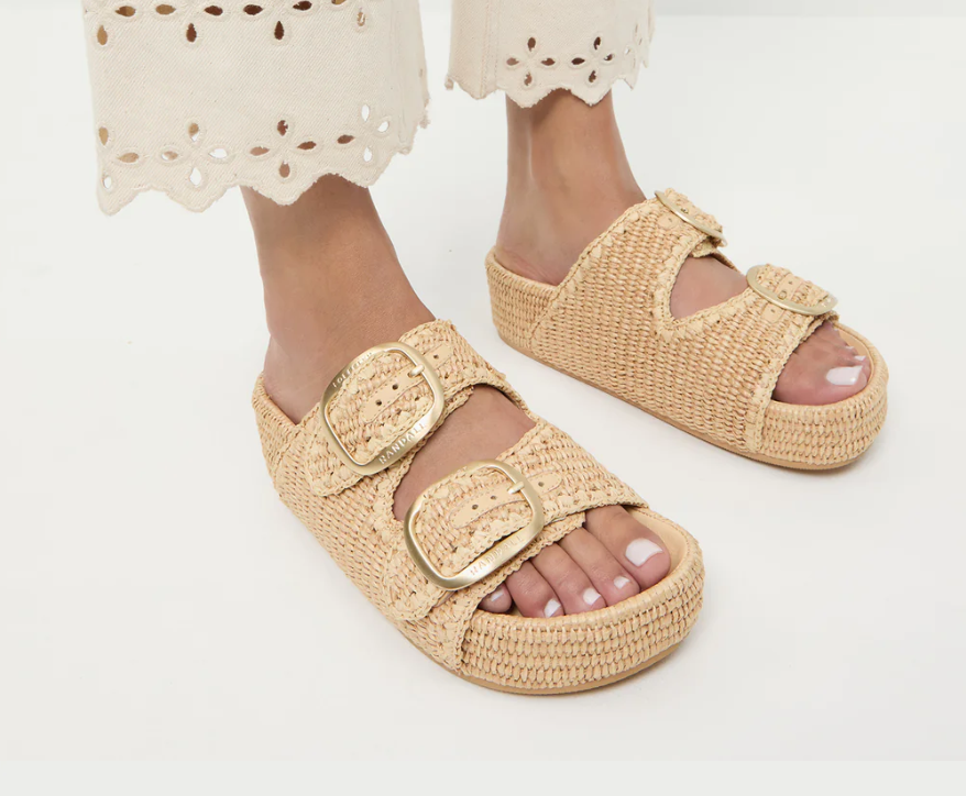 Theo Natural Two-Band Sandal