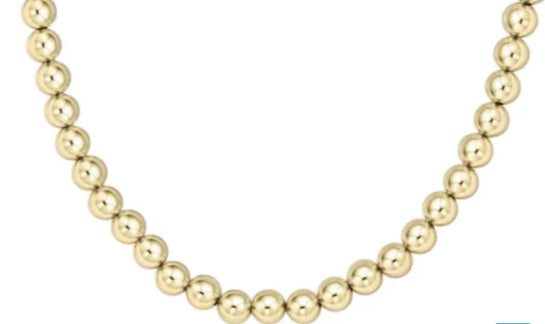 15" Choker Classic Gold 7mm Bead