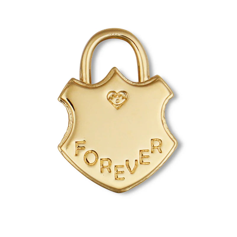 Shield Padlock Charm