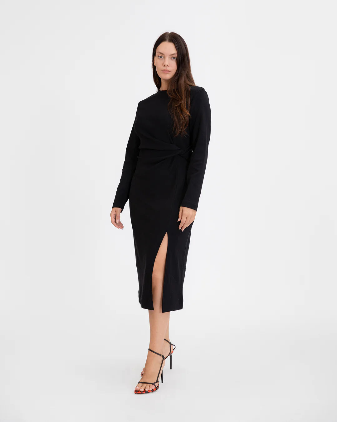 Long Sleeve Solid Cody Dress