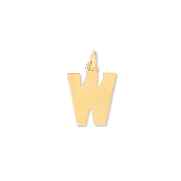 Letter "W" Charm