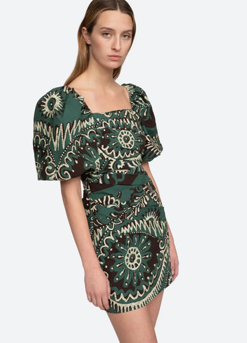 Sea New York - Green Charlough Mini Dress