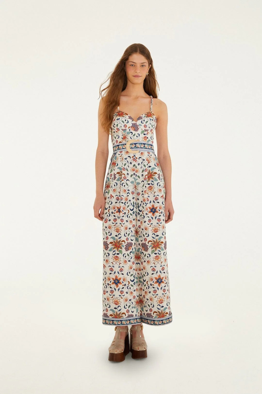 Floral Delhi Tapestry Pink Jumpsuit