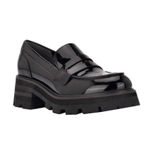 Load image into Gallery viewer, Marc Fisher - Black Latika Lug Sole Loafer