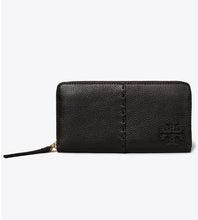 Load image into Gallery viewer, Tory Burch - Black McGraw Zip Continental Wallet