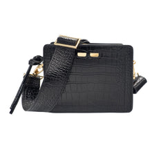 Load image into Gallery viewer, Bene - Fairfax Black Gator Handbag