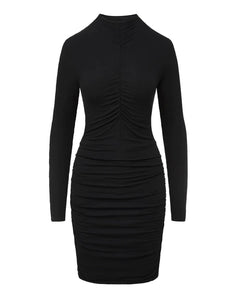 Veronica Beard - Black Ruched Mizani Dress