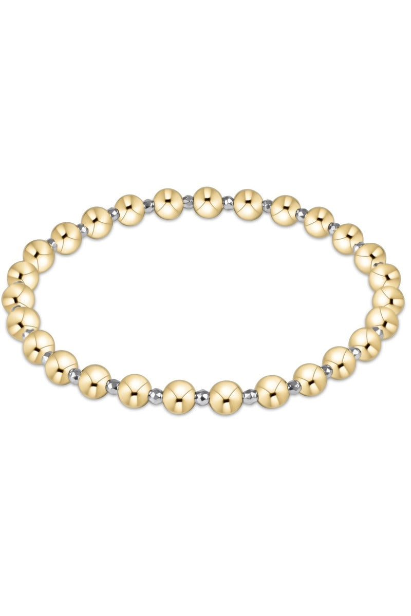 Bright Silver Faceted Hematite  Grateful Pattern 5mm Bead  Bracelet