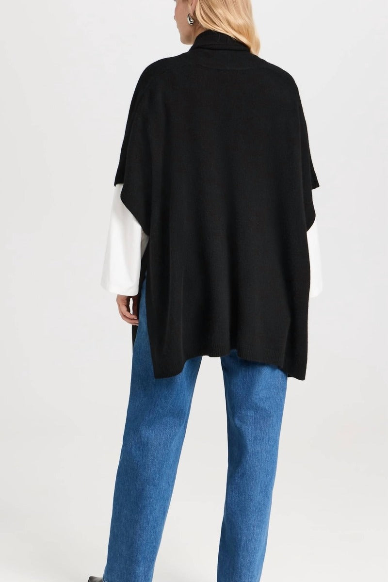 Cashmere Blend Poncho