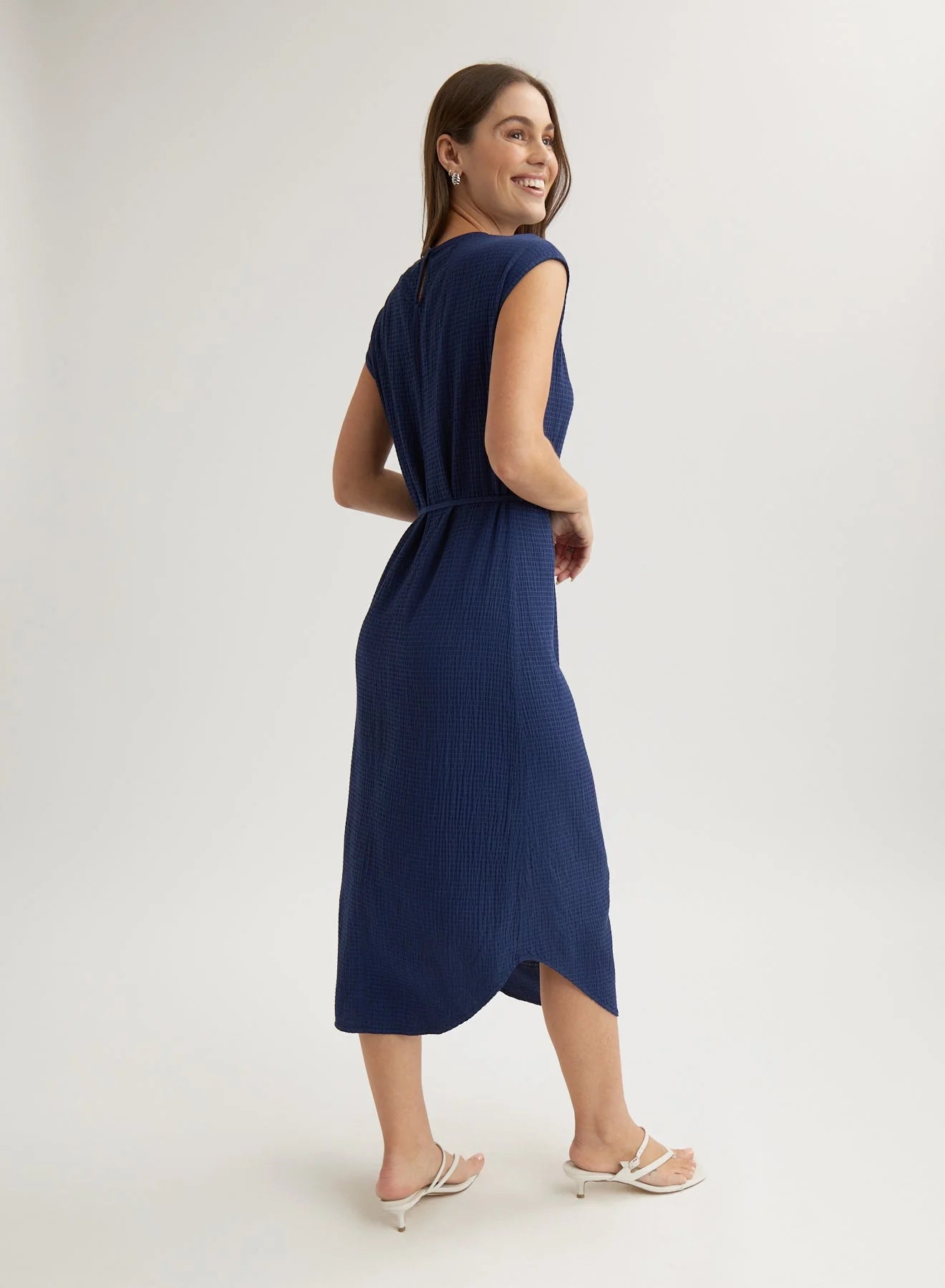 Cap Sleeve Midi Dress