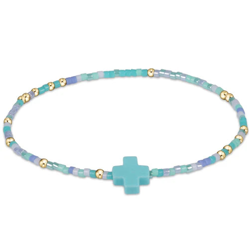 egirl hope unwritten signature cross bracelet - sea said