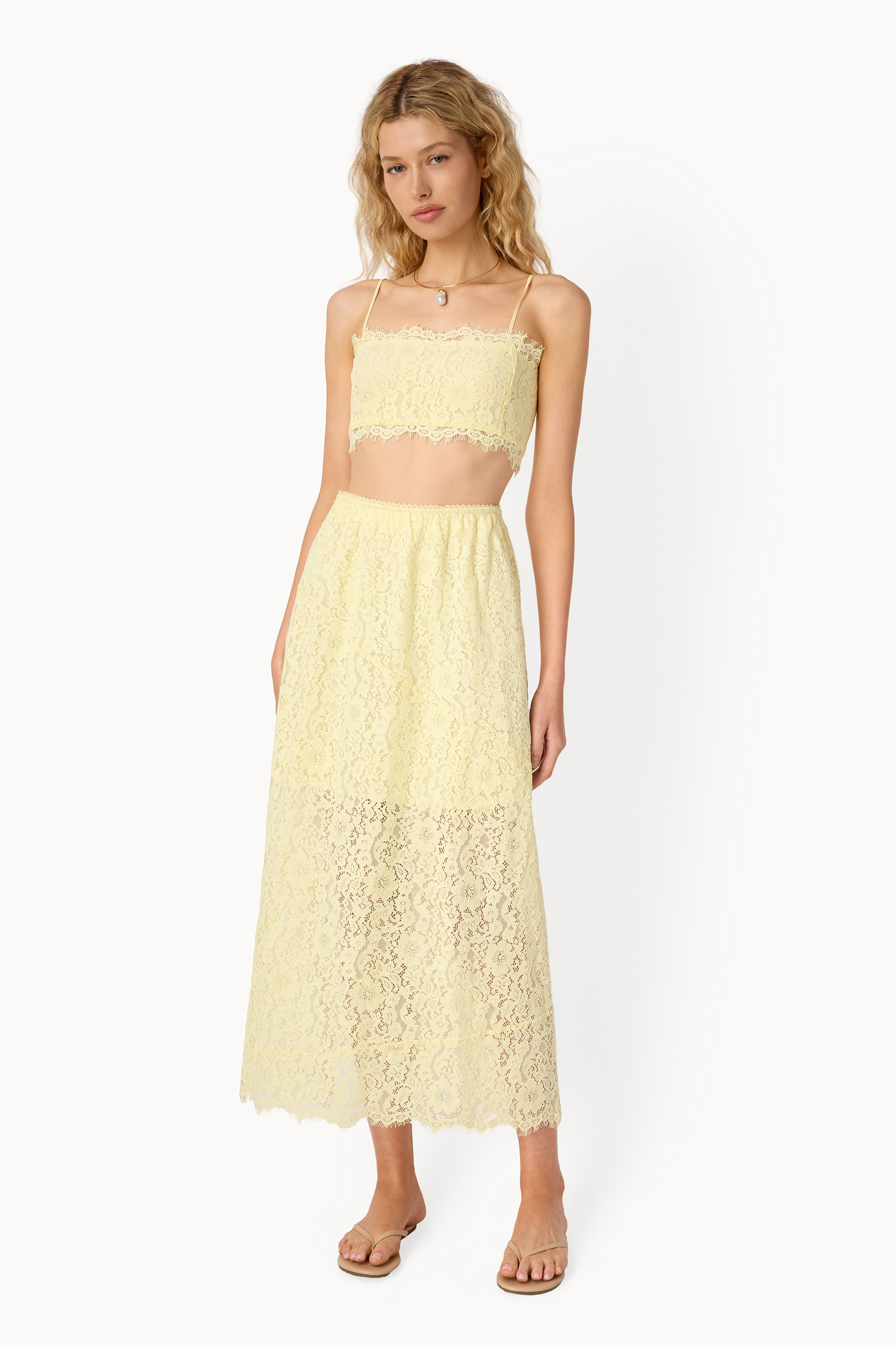Effie Lace Midi Skirt