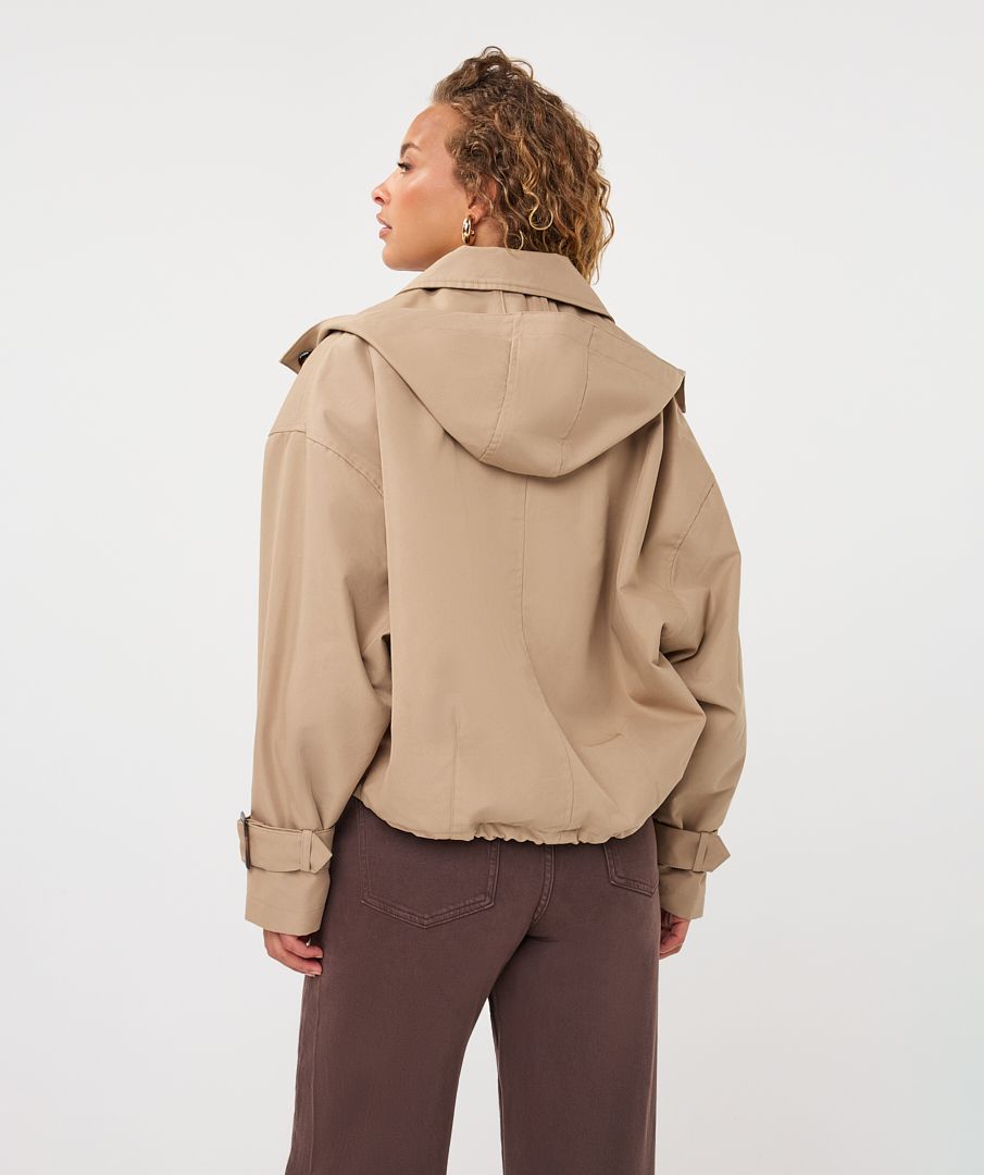 Crop Trench Coat