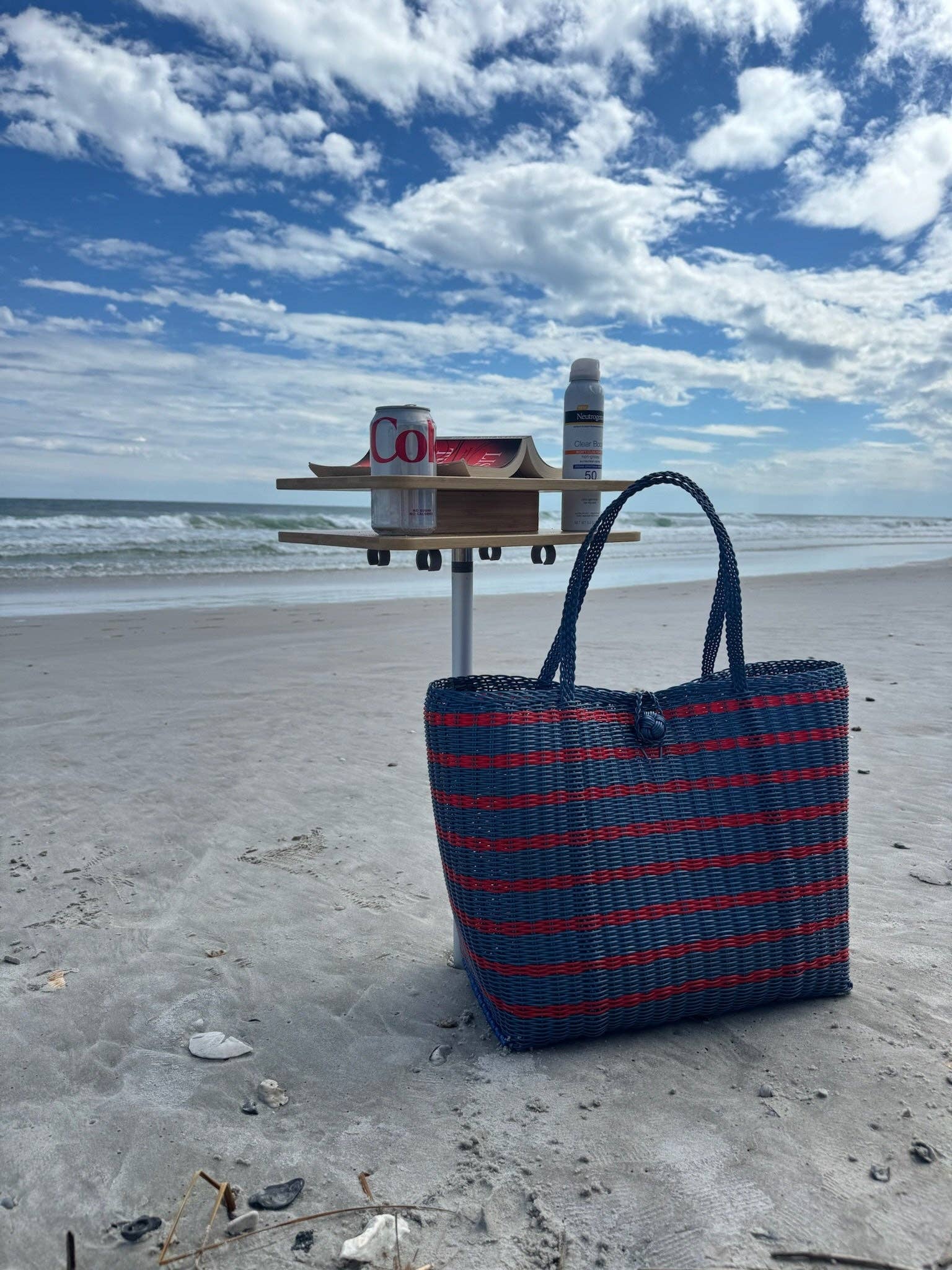 Medium | Sailor Stripe Fog Blue/Red