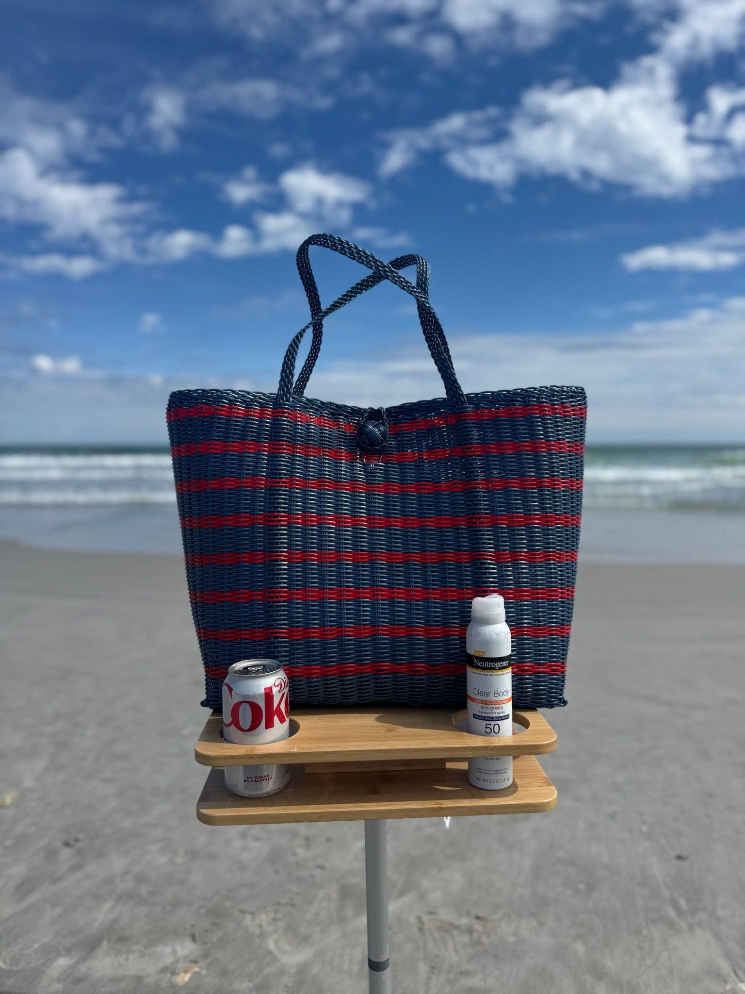 Medium | Sailor Stripe Fog Blue/Red