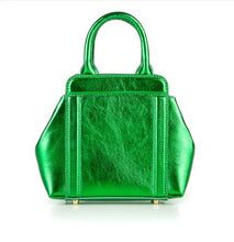 Load image into Gallery viewer, Bene - Metallic Kelly Green Mini Nott Handbag