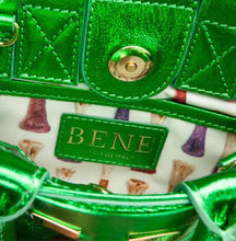Load image into Gallery viewer, Bene - Metallic Kelly Green Mini Nott Handbag