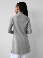 Load image into Gallery viewer, White + Warren - Grey Heather Cashmere Trapeze Cardigan