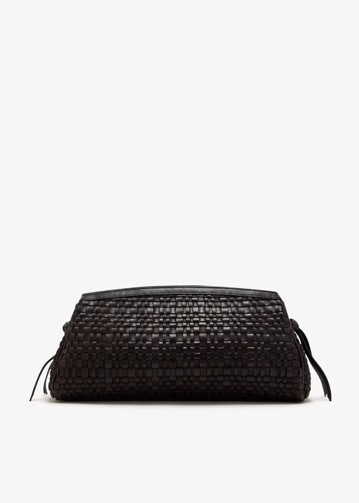 Maude Convertible Woven Clutch