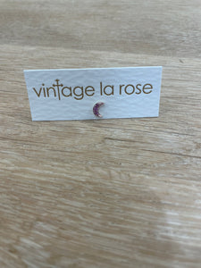 Vintage La Rose 14K Pink Moon Single Stud (VE330)