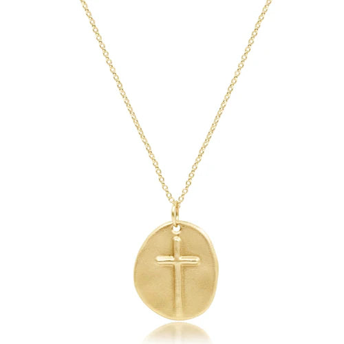 16" Necklace Gold - Inspire Gold Charm