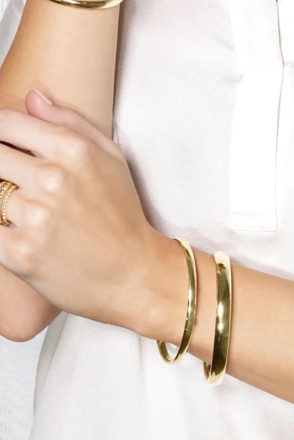 Cherish Gold Bangle Bracelet Small