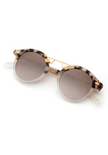 Load image into Gallery viewer, Krewe - Matte Oyster to Crystal Mirror ST. Louis Sunglasses