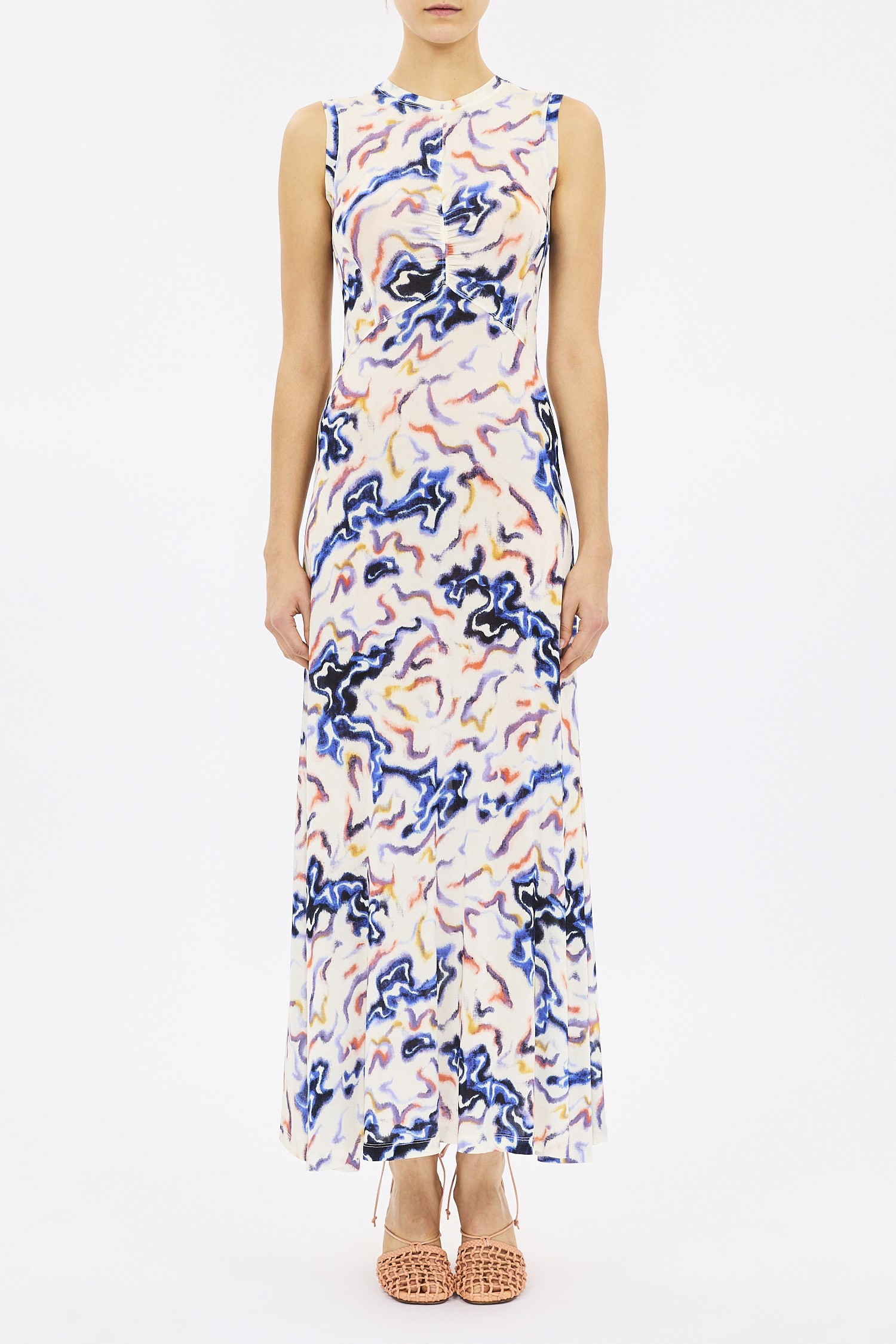 Lina Sleeveless Jersey Dress