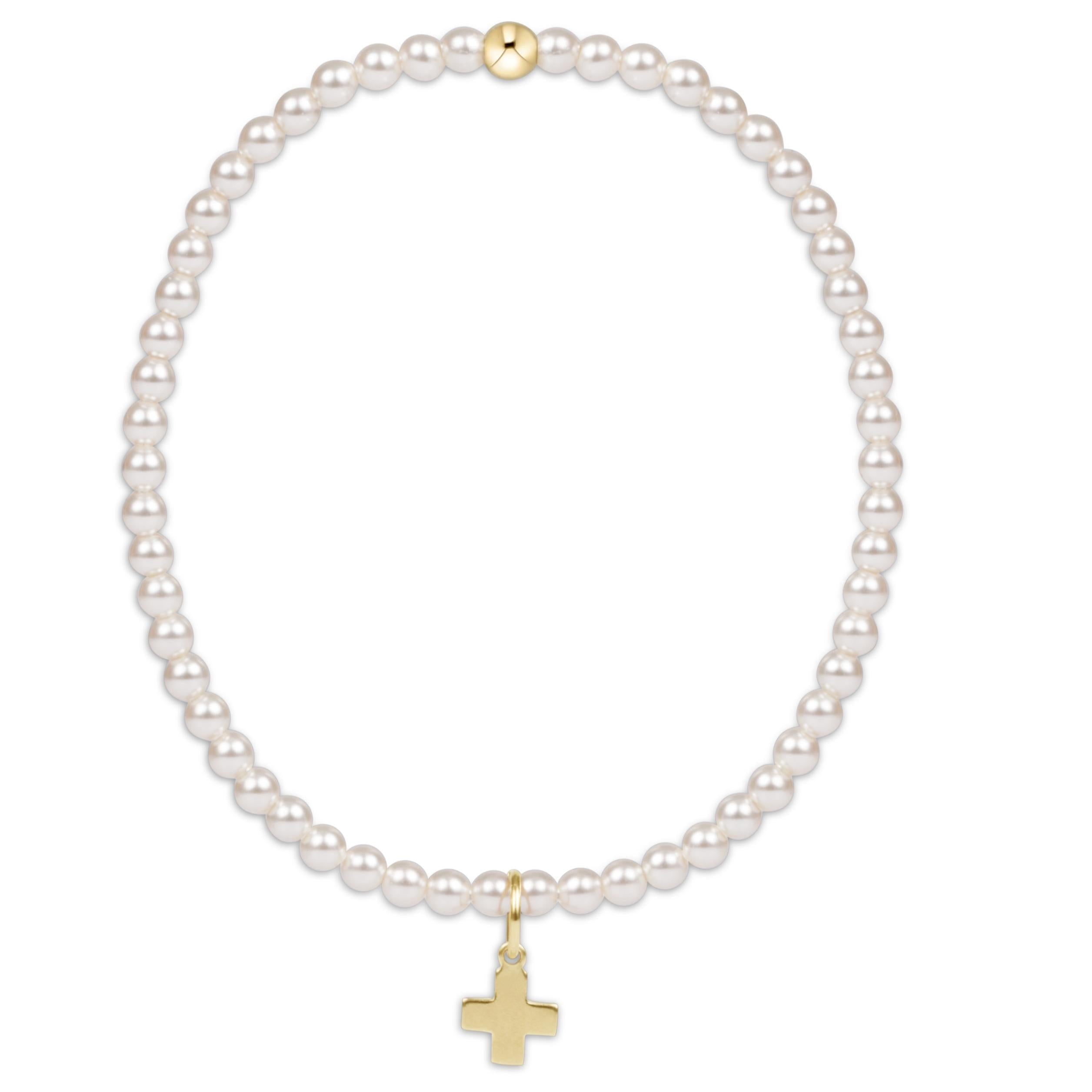 Classic Pearl 3mm Bead Bracelet