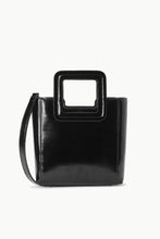 Load image into Gallery viewer, Staud - Black Polished Mini Shirley Leather Bag