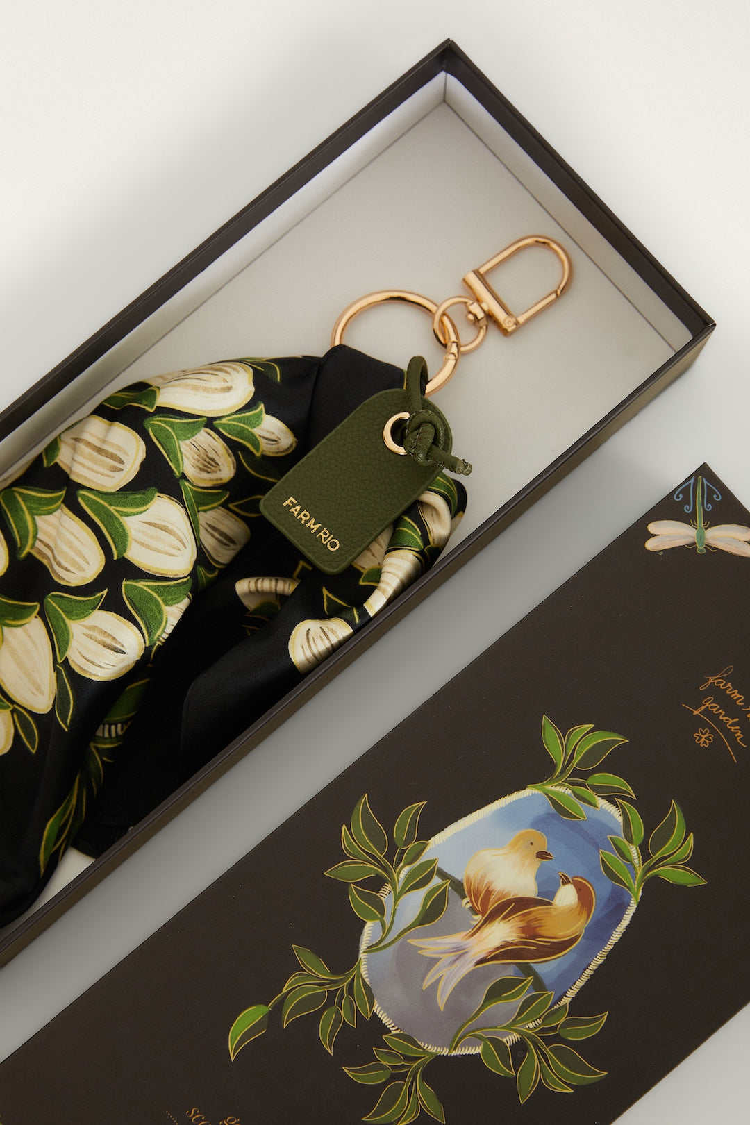 GARDEN SCARF KEYCHAIN BLACK