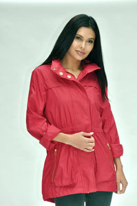 Ciao Milano - Red Anorak Lined Tess Jacket