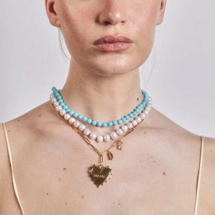 Turquoise Knotted Gemstone Strand
