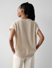 Load image into Gallery viewer, White + Warren - SandWisp Cashmere Vneck Poncho Top