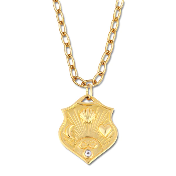 Infinite Love Shield Necklace