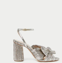 Load image into Gallery viewer, Loeffler Randall - Champagne Camellia Pleated Bow Heel