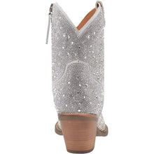 Load image into Gallery viewer, Dingo - Silver Rhinestone Cowgirl Leather Bootie