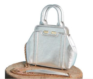 Bene - Silver Mini Nott Handbag