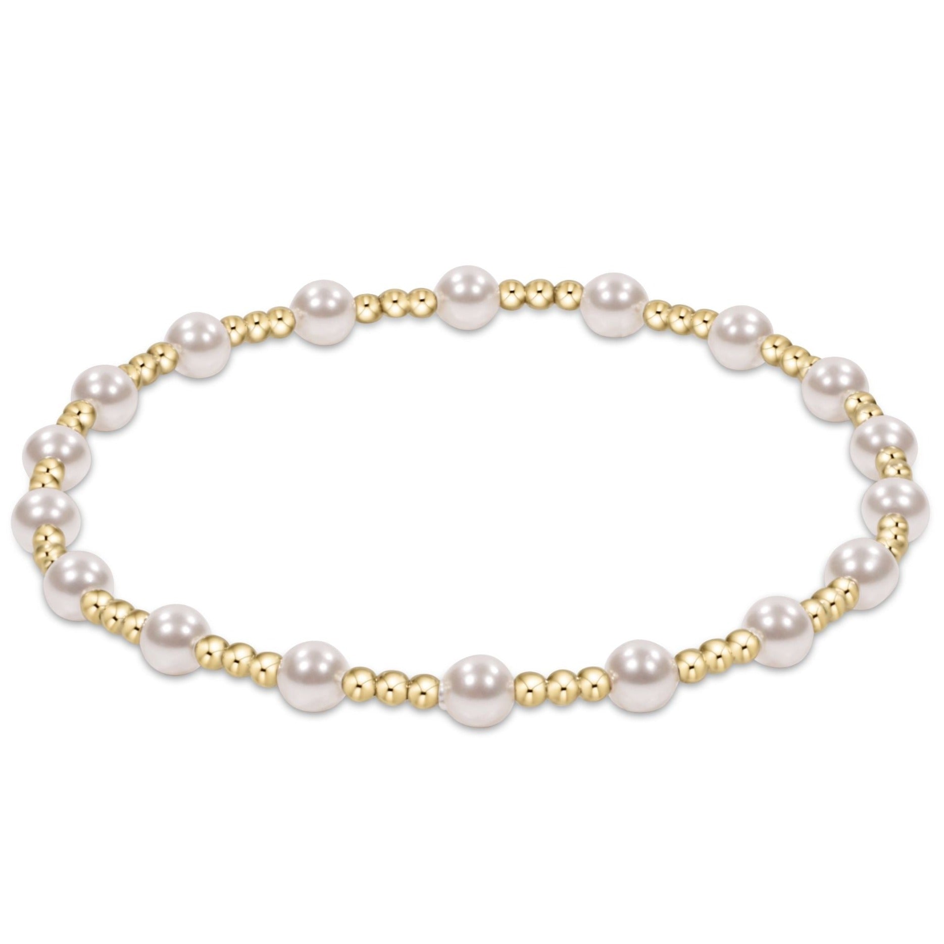 Classic Pearl 4mm Bead Bracelet